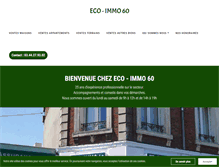 Tablet Screenshot of eco-immo60.com